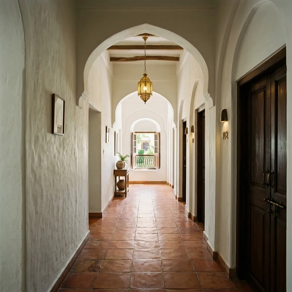 Arched corridor