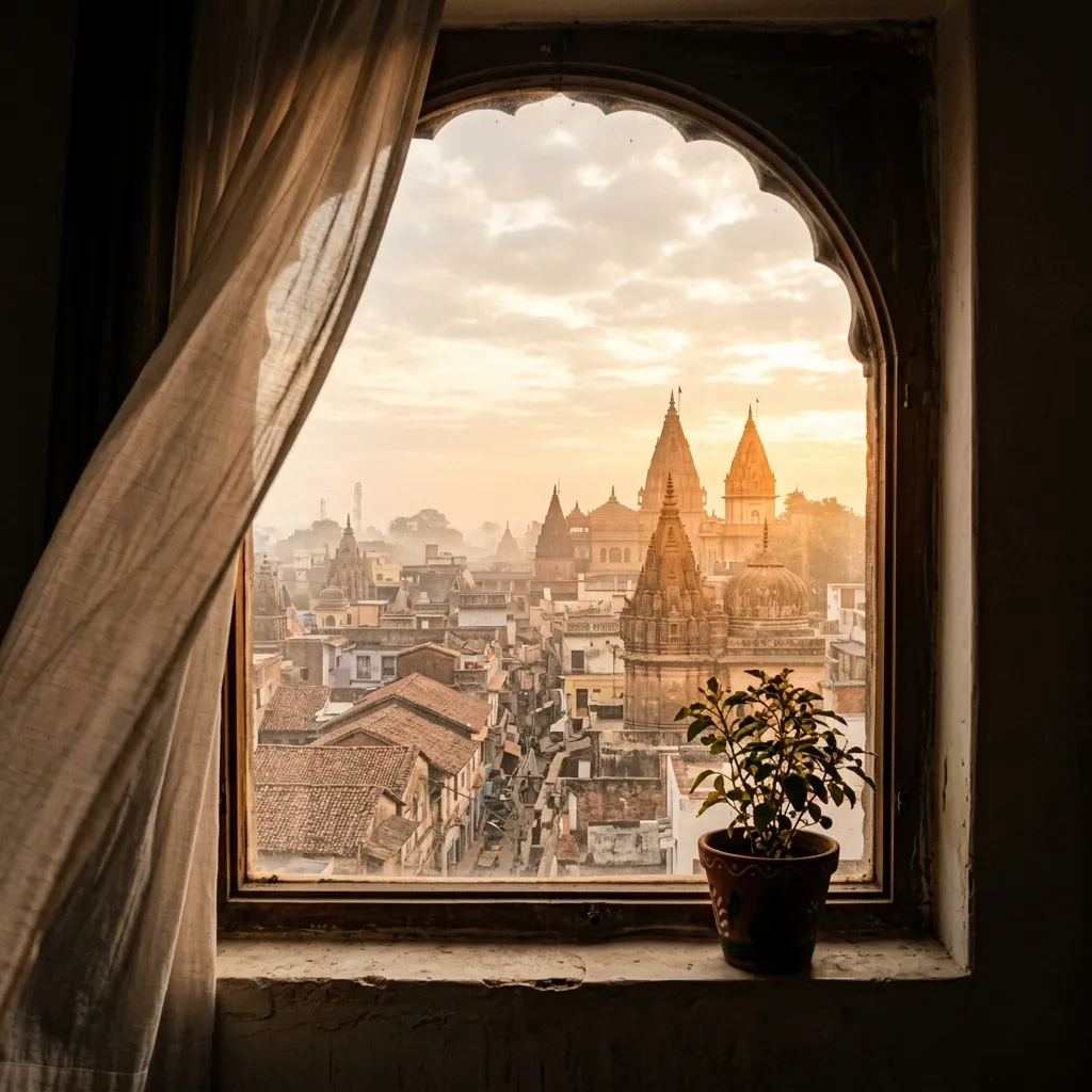 Temple skyline view